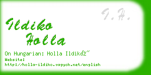 ildiko holla business card